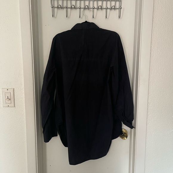 COS Navy Button-Up Shirt - Picture 2 of 2